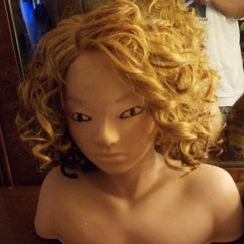 Front lace curly wig new